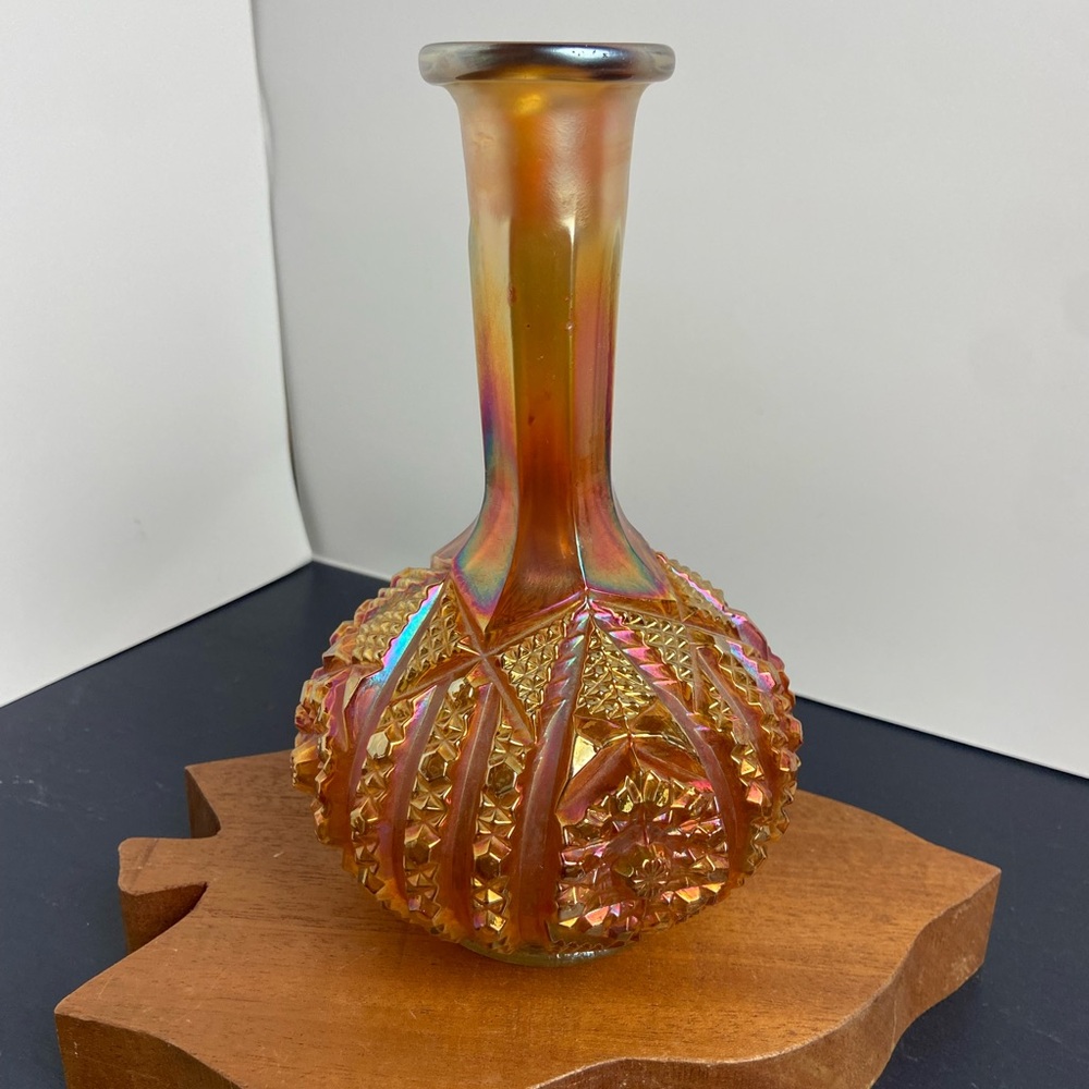 Vintage Imperial Carnival Glass Vase